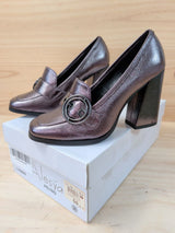 Mocasines Tacón Alesya Peltro T35 L106B06