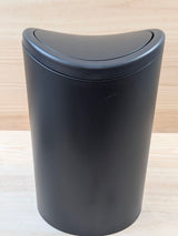 Papelera Baño Tatay 6L Negra Tapa Basculante