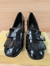 Mocasines Tacón Obsel Mujer 37 Negro Charol - foto 7