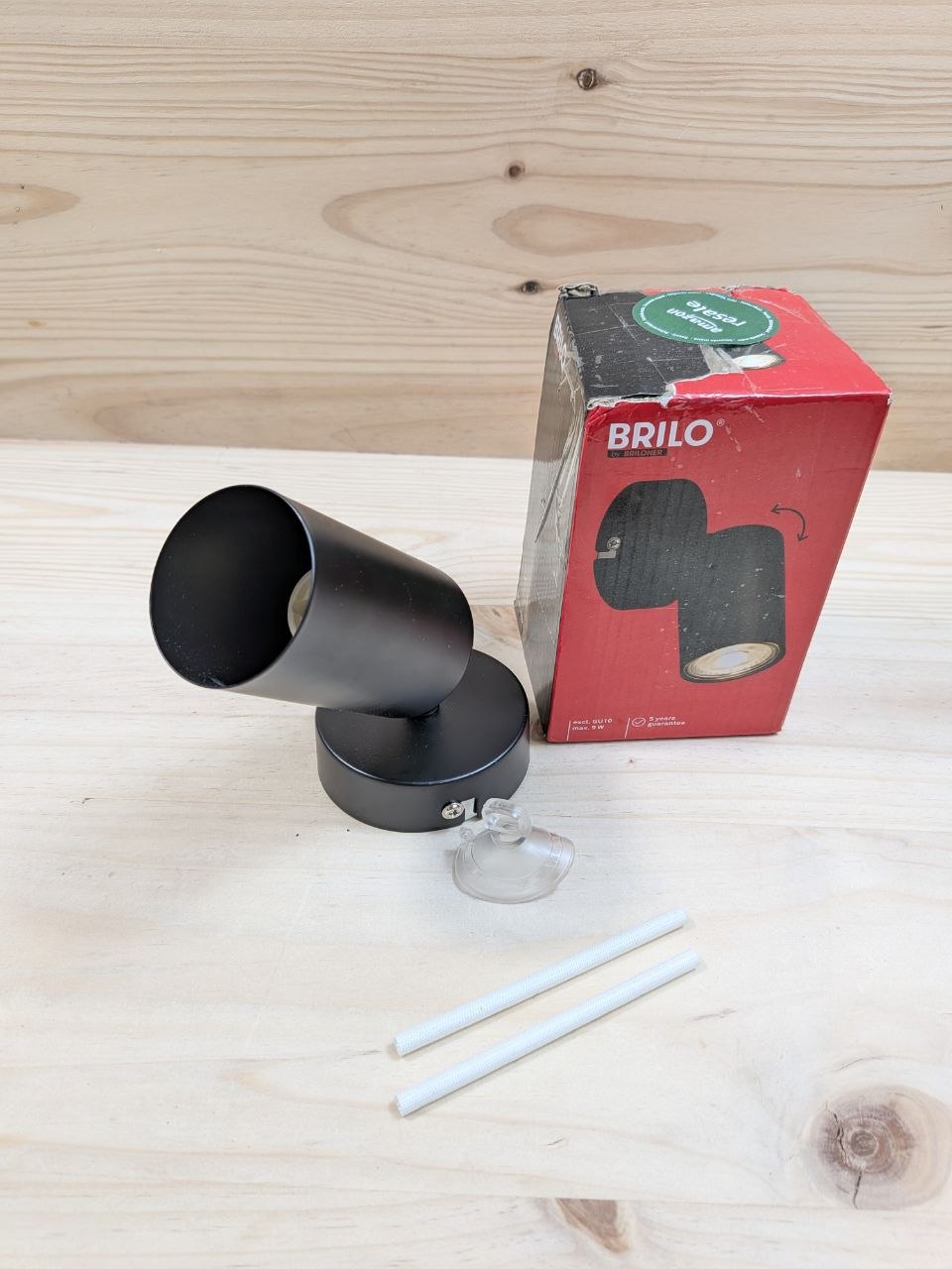 BRILONER - Aplique Pared Orientable GU10 Negro
