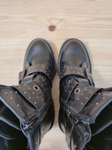 Botas Biker Obsel Hebillas Tachuelas Negro T36 - foto 3