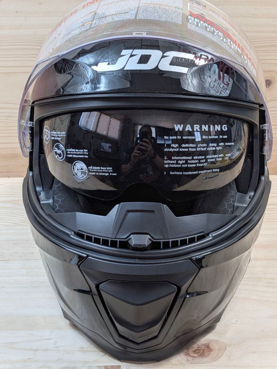 Casco Moto Modular JDC Lynx S 55cm Visor Doble - foto 1