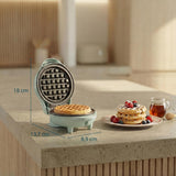 Bestron Mini Gofrera Retro 550 W Color Menta