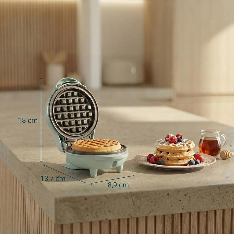Bestron Mini Gofrera Retro 550 W Color Menta