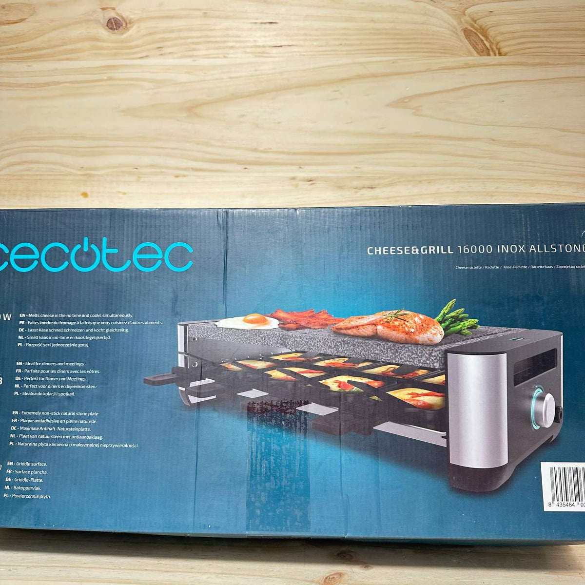 Parrilla raclette hasta 8pers. Cheese&Grill Inox