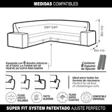 FAVERTI® Funda Rinconera NOVELE Turquesa 3,4-5,4m - foto 2