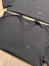 Pack 3 Camisetas BOSS Cuello V Negras Talla M - foto 3