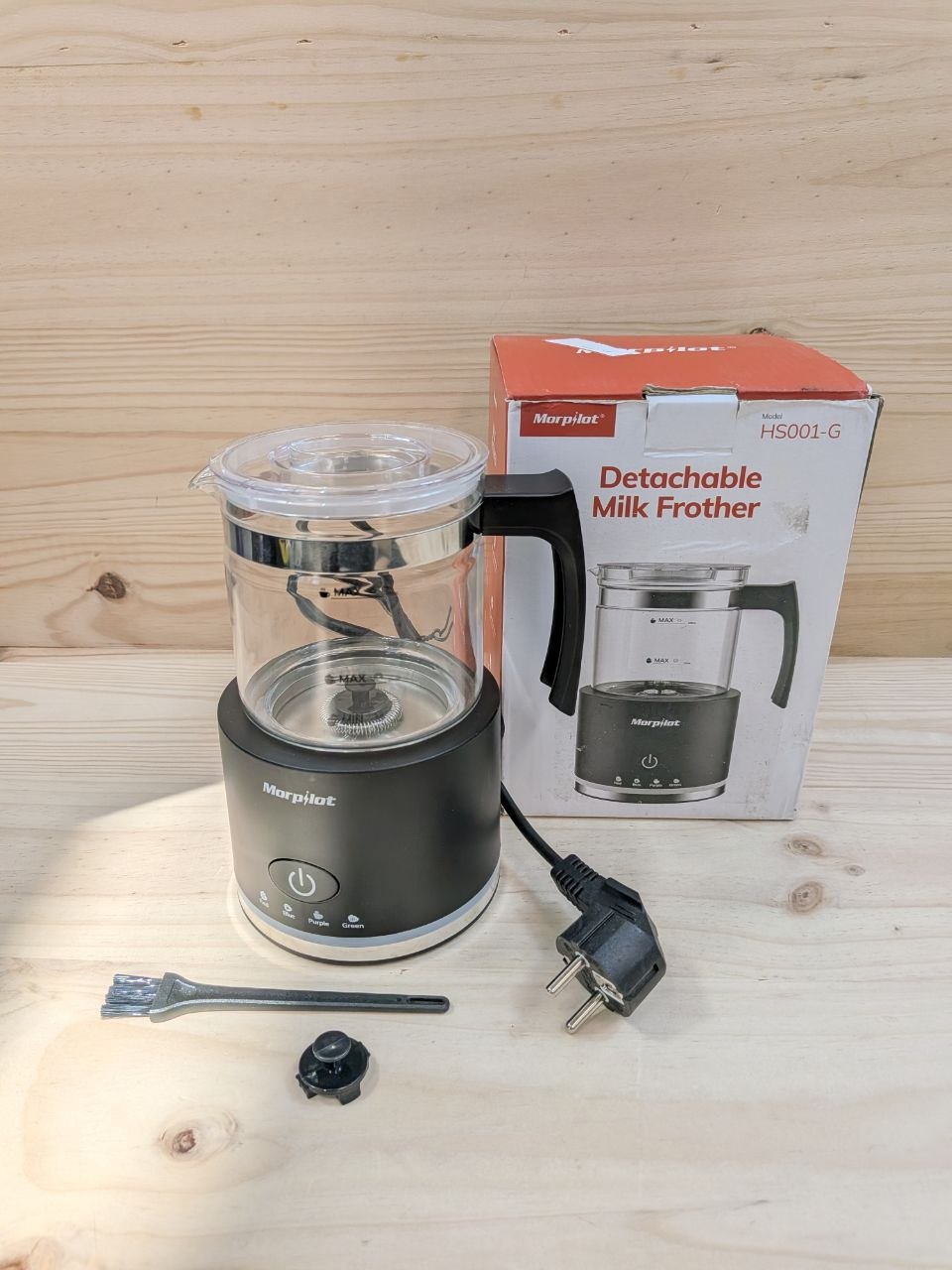 Morpilot Espumador de Leche 4 en 1 600 W Negro