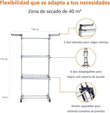 Amazon Basics Tendedero torre interior 4 niveles - foto 2