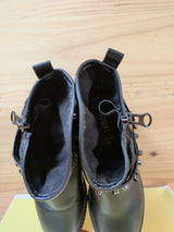 Botines Biker Obsel Mujer 37 Negro Hebillas - foto 3