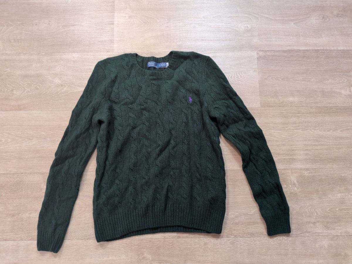 Jersey Polo Ralph Lauren Trenzado Verde 170/96A