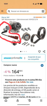 Kit Distribución SKF VKMC01278 Bomba Agua - foto 2