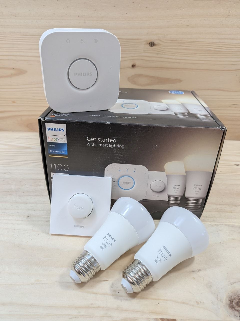 Kit Philips Hue 2 bombillas + Bridge y mando