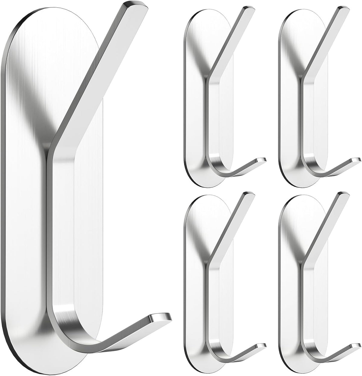 Pack 5 Ganchos Adhesivos Alyvisun Inox 6kg