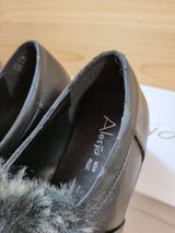 Mocasines Alesya Mujer 39 Negro Plataforma - foto 4