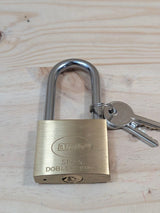 Candado Amig Arco Largo 45mm Latón 2 Llaves