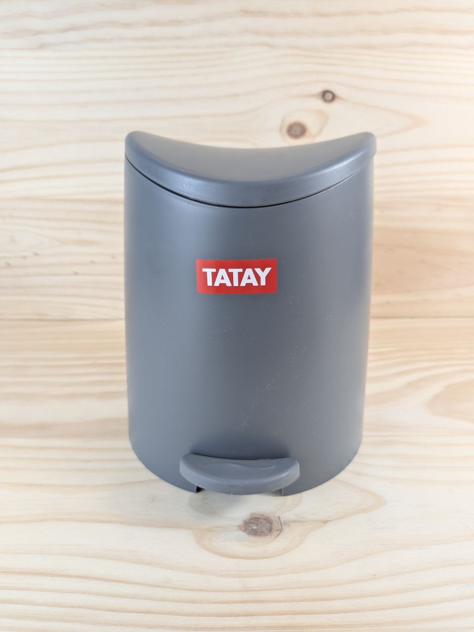 Tatay Papelera Baño Pedal 3L Gris - foto 2