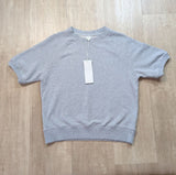 Sudadera Manga Corta French Terry Gris XXS