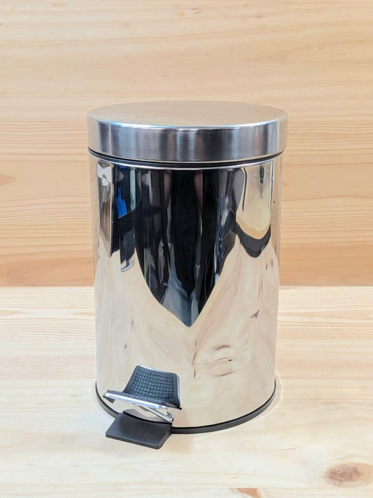 Papelera Baño Amig Linea Pedal 3L Acero Inox