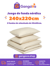 Funda Nórdica Amazon Basics Rayas Beige 240x220 - foto 6
