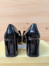 Mocasines Tacón Obsel Mujer 37 Negro Charol - foto 4