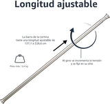 Barra ducha Amazon Basics 137-229 cm níquel - foto 3