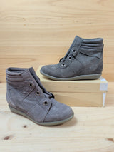 Botines Marina Seval Cuña Interior Piel Gris 37