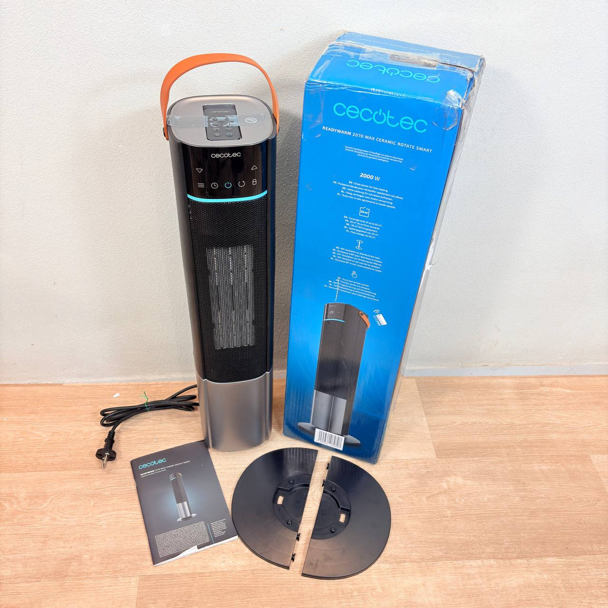 Cecotec Calefactor con mando 2000W ReadyWarm 2070