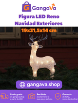 Figura LED Reno Navidad Exteriores Konstsmide