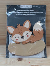 Placa Decorativa Zorrito Bebé Personalizable Mader - foto 4