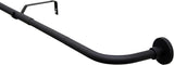 Barra de cortina Gardinia Lisa 180-240 cm negra